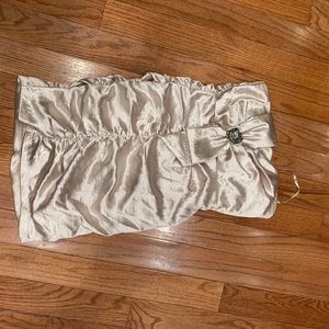 Gorgeous nude champagne dress mini